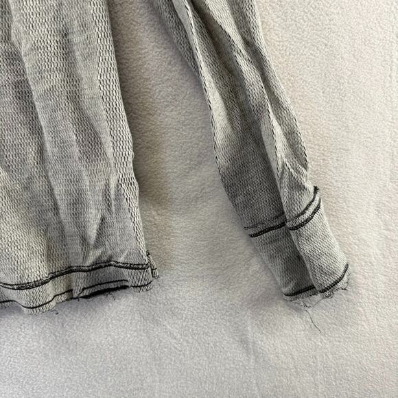 Affliction Shirt Mens large Gray Thermal Reversible Live Fast Graphic Grunge y2k - Picture 8 of 12